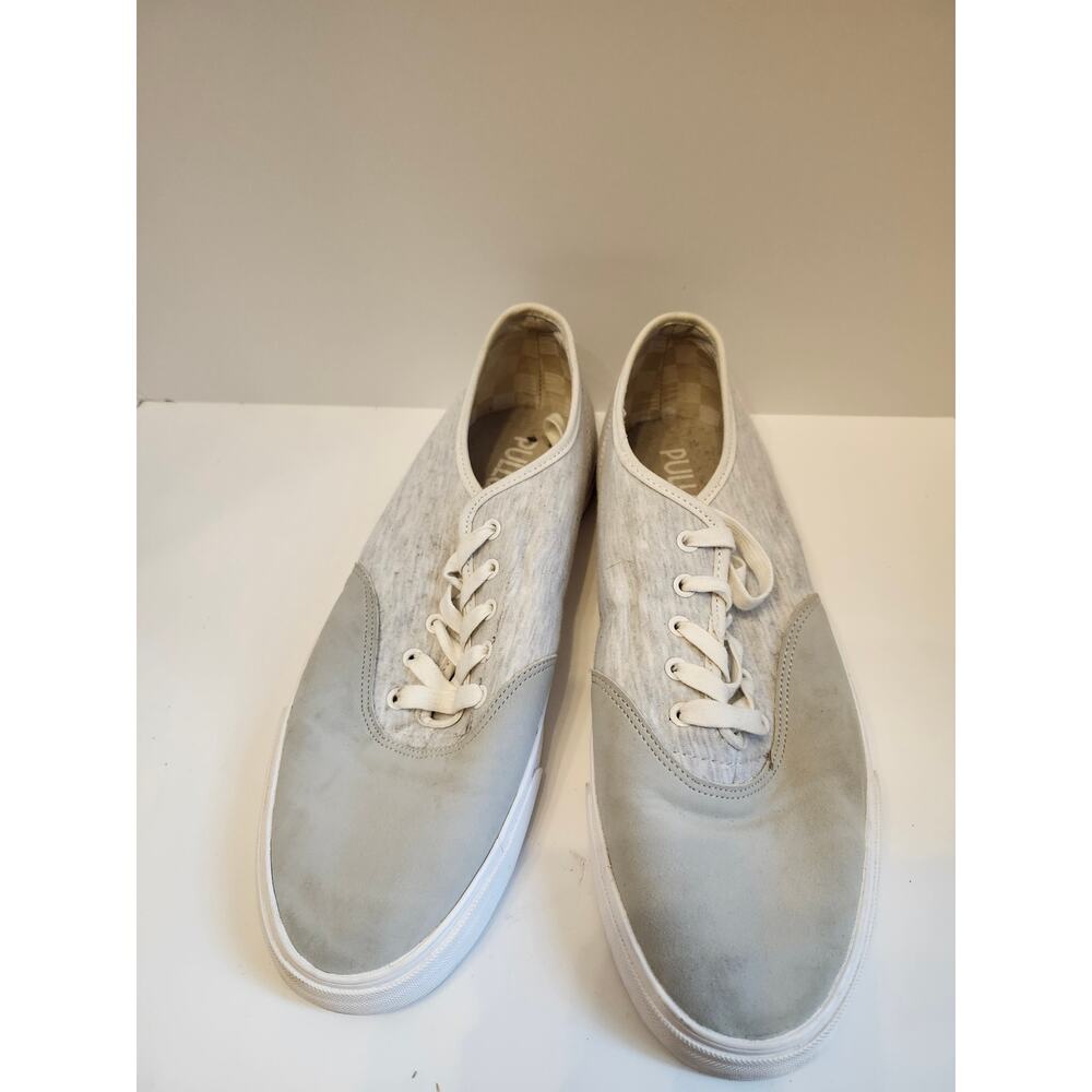 PULL & BEAR Casual Platform Sneakers Women's 9.5 US EU 42 Gray Lace Up Shoes